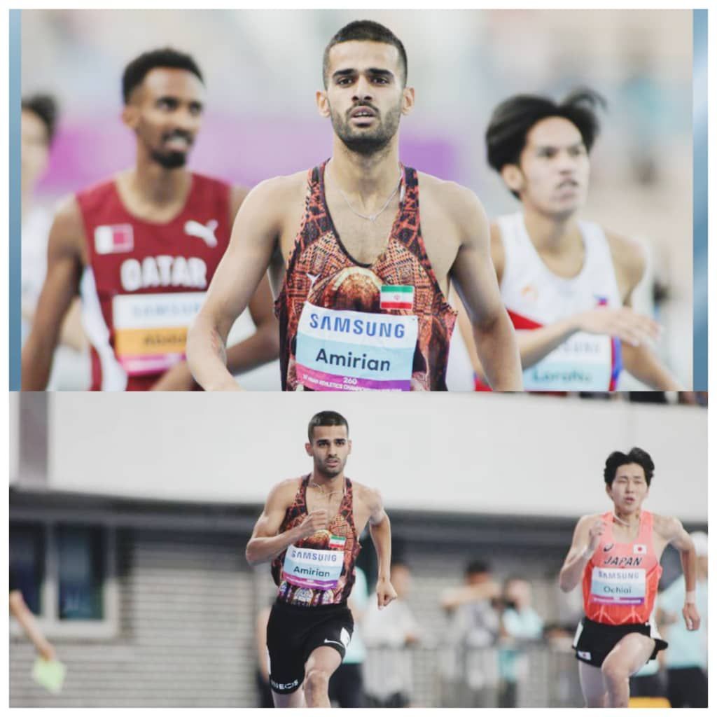 علی امیریان دونده پرافتخار سیستان و بلوچستان در مسیر کسب سهمیه جهانی
