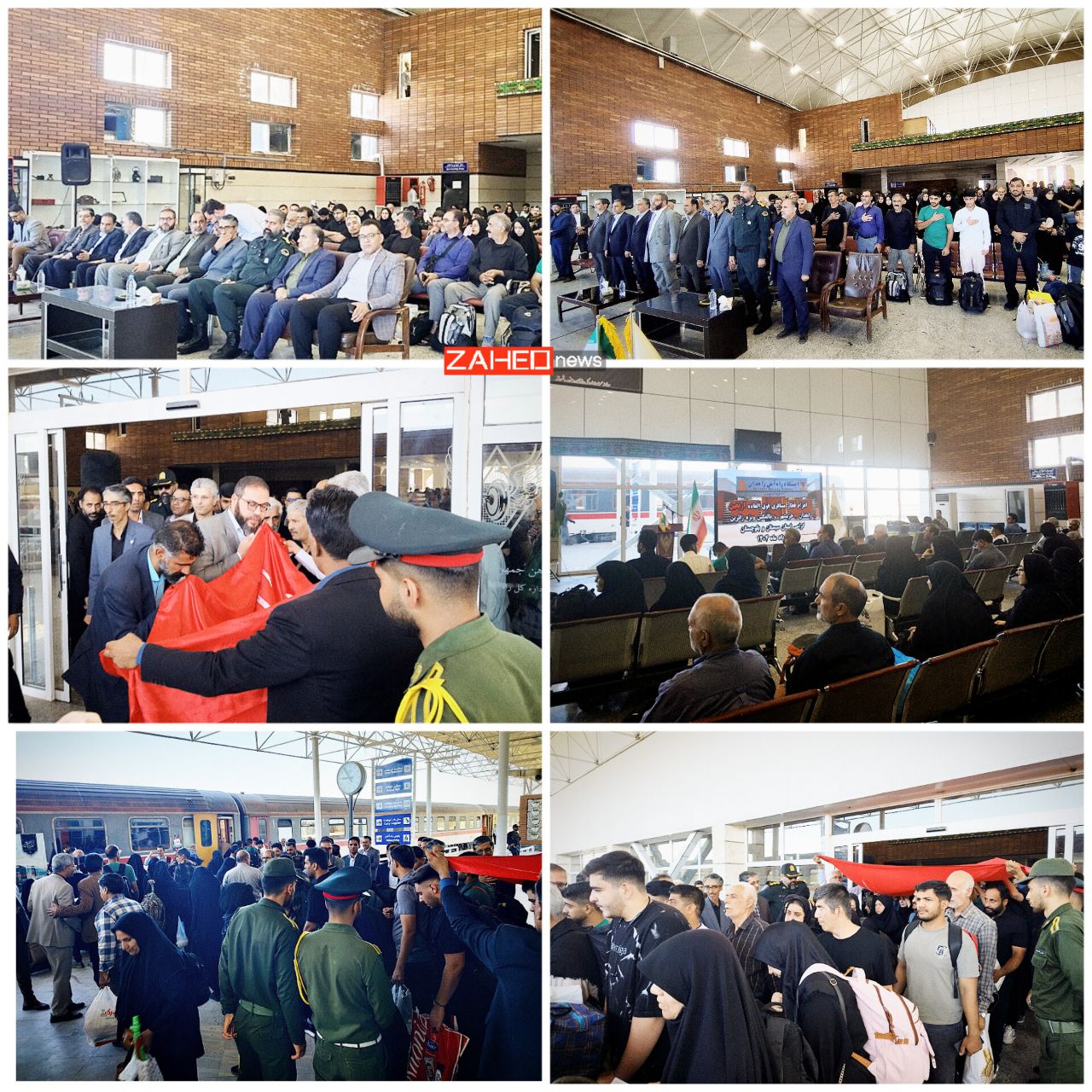 قطار فوق ویژه اربعین از زاهدان عازم خرمشهر شد قطار فوق ویژه اربعین از زاهدان عازم خرمشهر شد